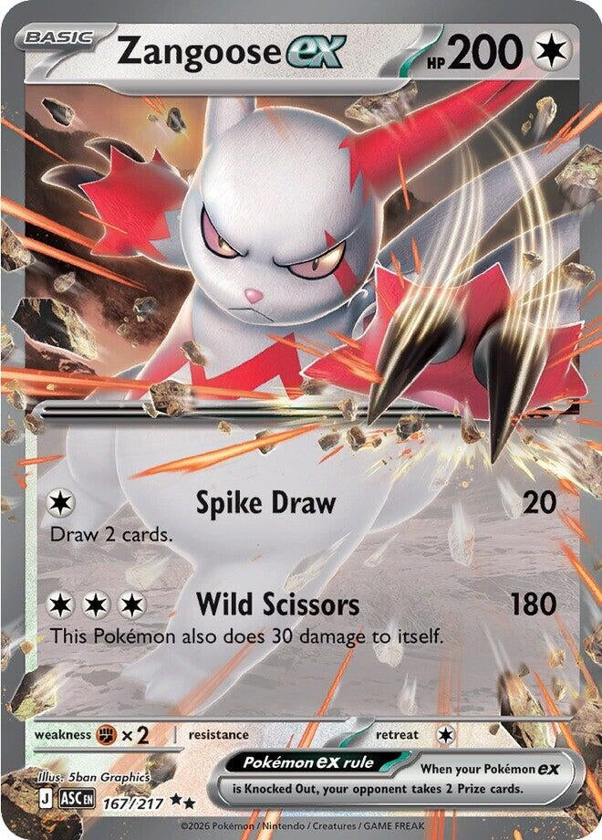 Zangoose ex (ME: Ascended Heroes) (167/217)