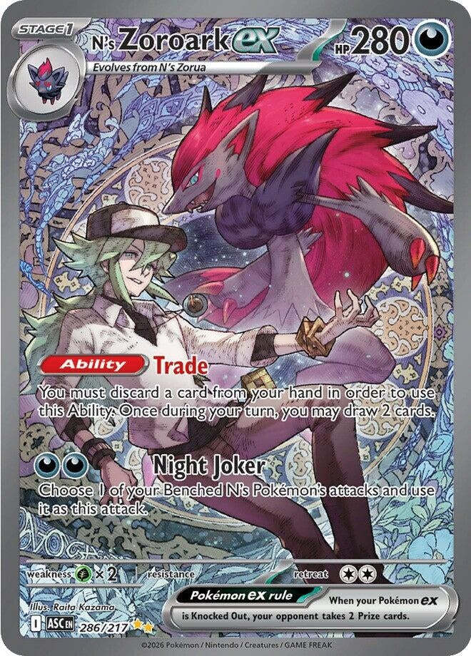 Image for N's Zoroark ex (ME: Ascended Heroes) (286/217) - Pokemon