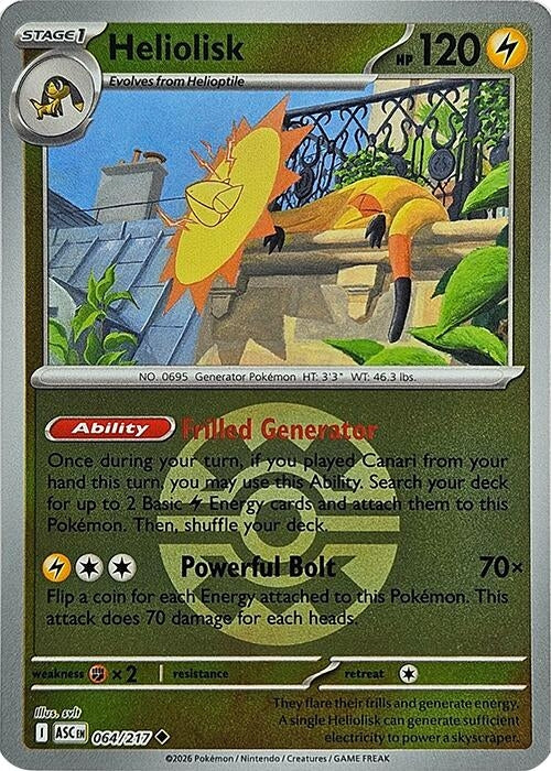 Heliolisk - 064/217 (Quick Ball) (ME: Ascended Heroes) (064/217)