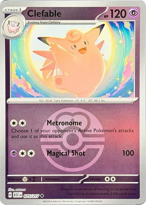 Clefable (Love Ball) (ME: Ascended Heroes) (075/217)