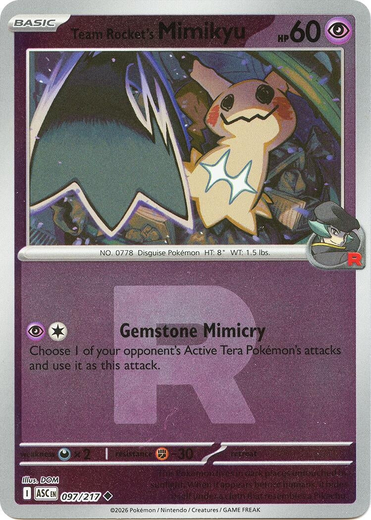 Team Rocket's Mimikyu - 097/217 (Team Rocket) (ME: Ascended Heroes) (097/217)