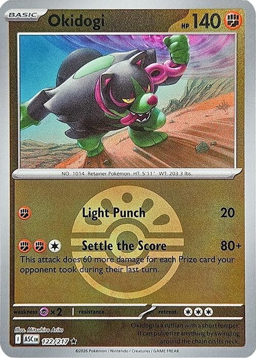 Image for Okidogi (Friend Ball) (ME: Ascended Heroes) (122/217) - Pokemon