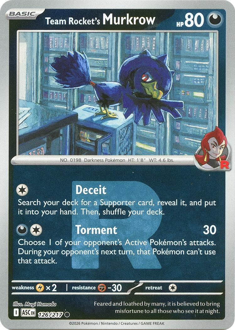 Team Rocket's Murkrow (Team Rocket) (ME: Ascended Heroes) (126/217)