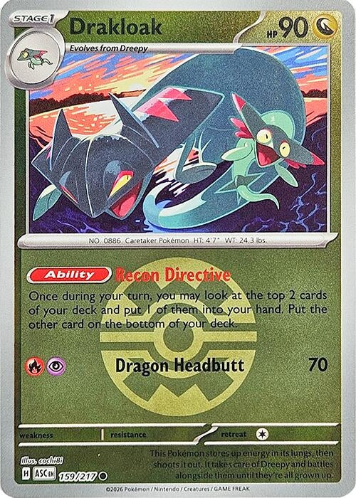 Image for Drakloak - 159/217 (Quick Ball) (ME: Ascended Heroes) (159/217) - Pokemon