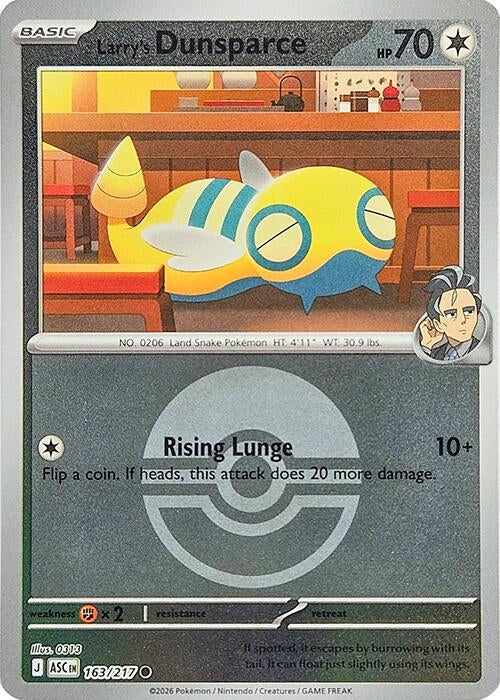Larry's Dunsparce (Poke Ball) (ME: Ascended Heroes) (163/217)