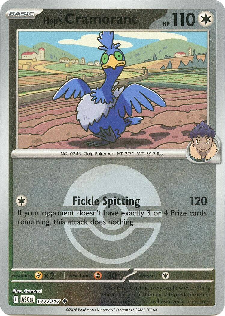 Hop's Cramorant (Poke Ball) (ME: Ascended Heroes) (177/217)