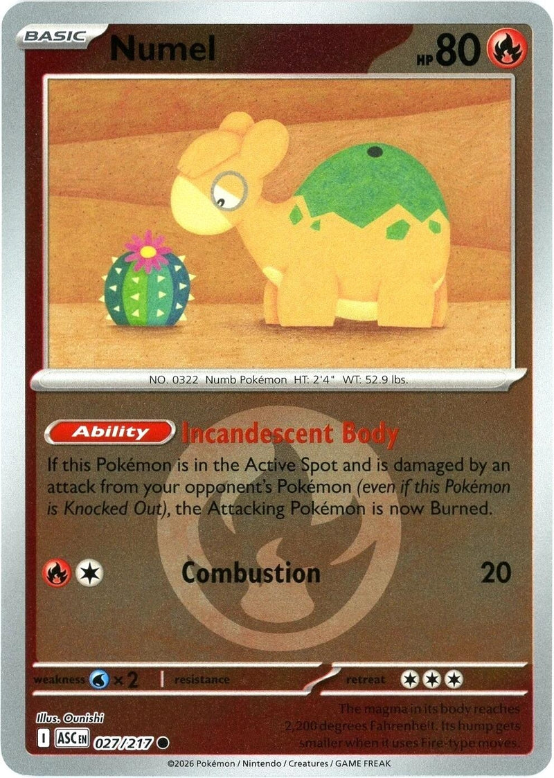 Numel - 027/217 (Energy Symbol Pattern) (ME: Ascended Heroes) (027/217)