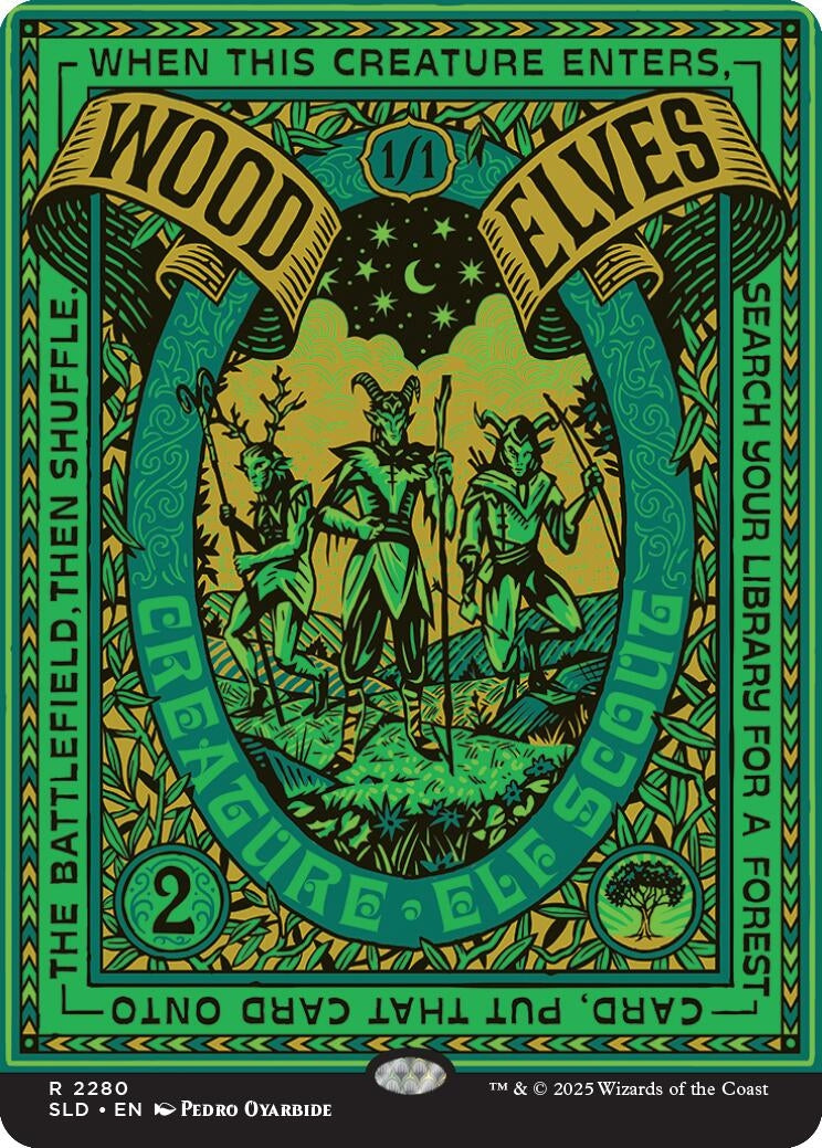 Image for Wood Elves (2280) (Secret Lair Drop Series) (2280) (SLD) - Magic: The Gathering