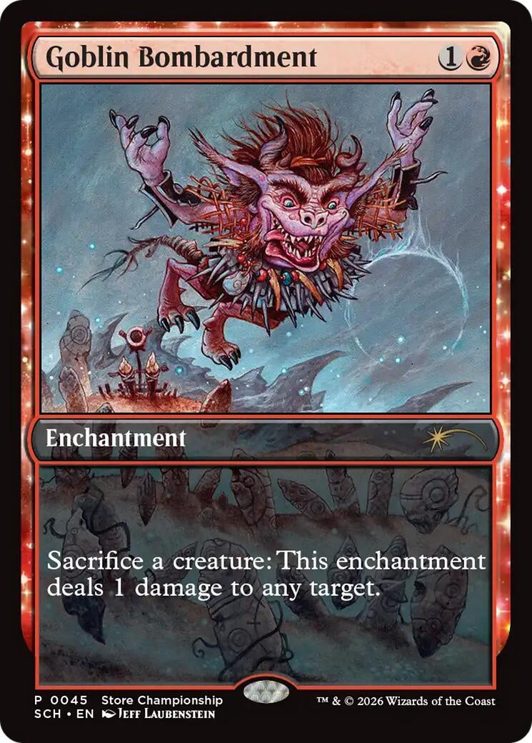 Image for Goblin Bombardment (Game Day & Store Championship Promos) (45) (GAME) - Magic: The Gathering