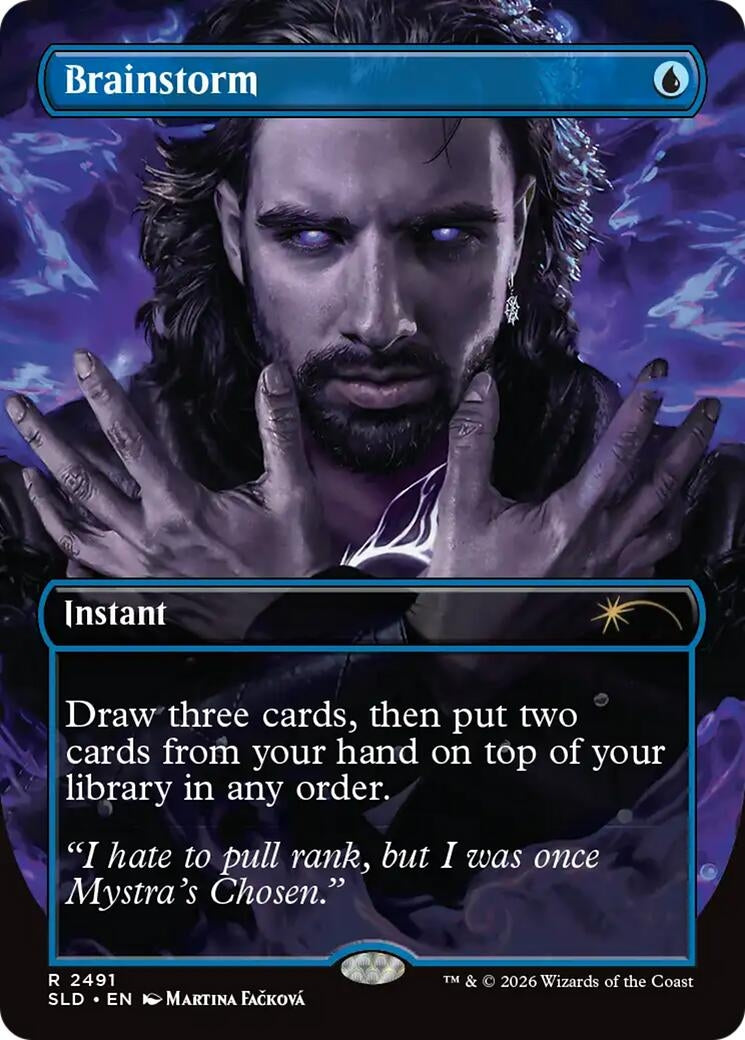 Image for Brainstorm (2491) (Secret Lair Drop Series) (2491) (SLD) - Magic: The Gathering