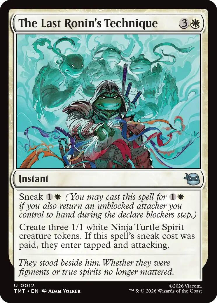 Image for The Last Ronin's Technique (Teenage Mutant Ninja Turtles) (12) - Magic: The Gathering