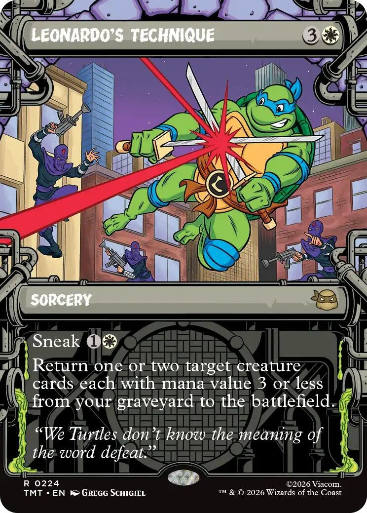 Image for Leonardo's Technique (Showcase) (Teenage Mutant Ninja Turtles) (224) - Magic: The Gathering