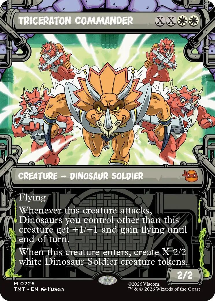 Image for Triceraton Commander (Showcase) (Teenage Mutant Ninja Turtles) (226) - Magic: The Gathering
