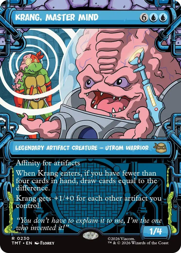 Image for Krang, Master Mind (Showcase) (Teenage Mutant Ninja Turtles) (230) - Magic: The Gathering