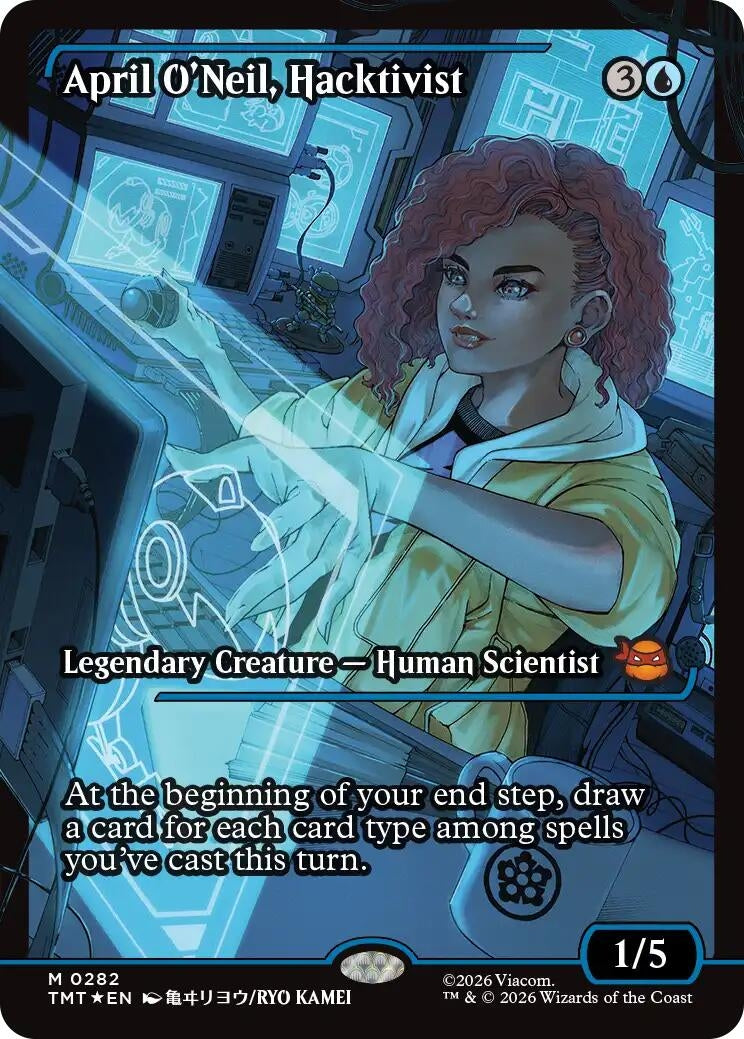 Image for April O'Neil, Hacktivist (0282) (Showcase) (Teenage Mutant Ninja Turtles) (282) - Magic: The Gathering