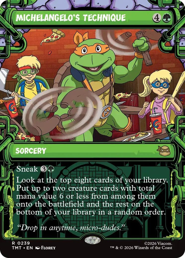 Image for Michelangelo's Technique (Showcase) (Teenage Mutant Ninja Turtles) (239) - Magic: The Gathering