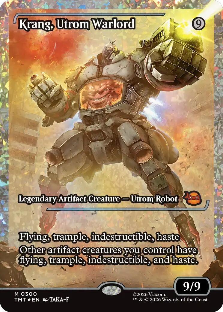Image for Krang, Utrom Warlord (Showcase) (Fracture Foil) (Teenage Mutant Ninja Turtles) (300) - Magic: The Gathering