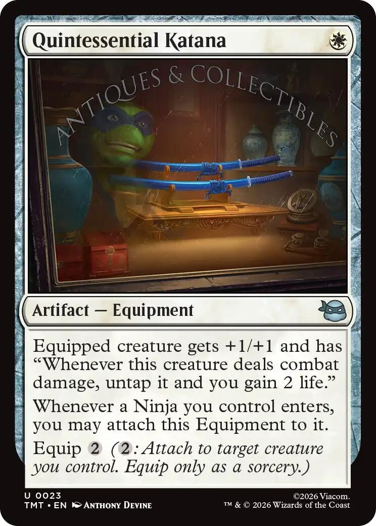 Image for Quintessential Katana (Teenage Mutant Ninja Turtles) (23) - Magic: The Gathering