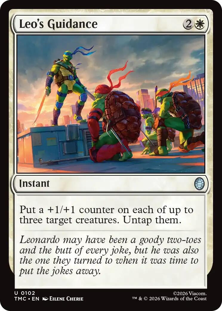 Image for Leo's Guidance (Teenage Mutant Ninja Turtles) (102) - Magic: The Gathering