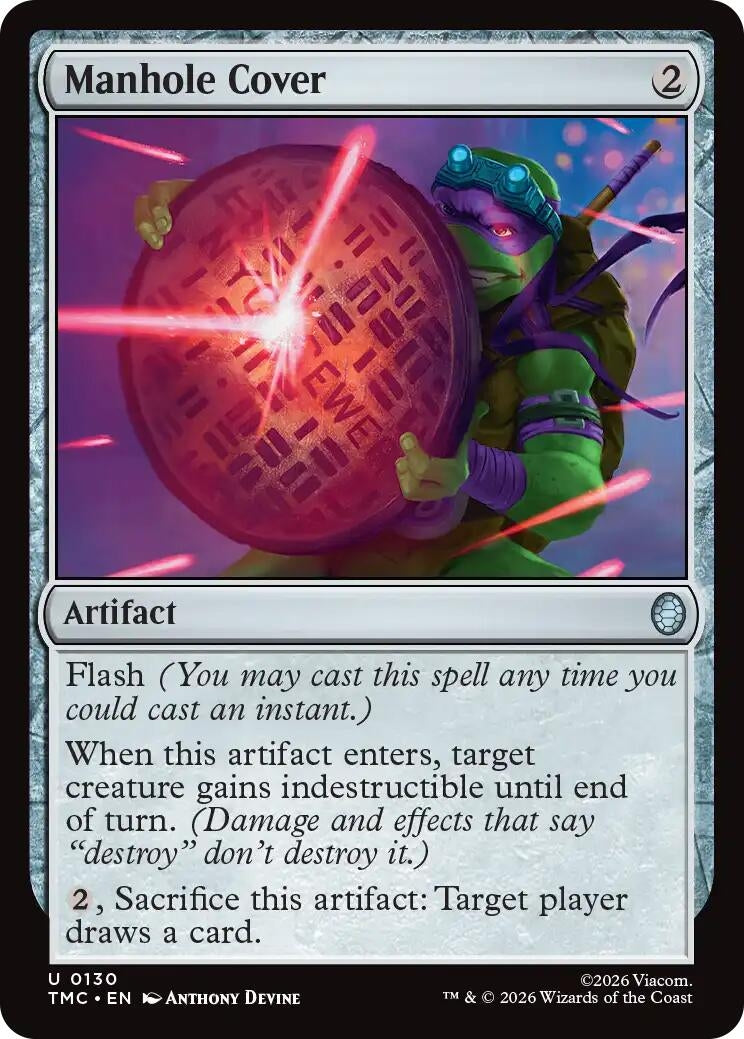 Image for Manhole Cover (Teenage Mutant Ninja Turtles) (130) - Magic: The Gathering