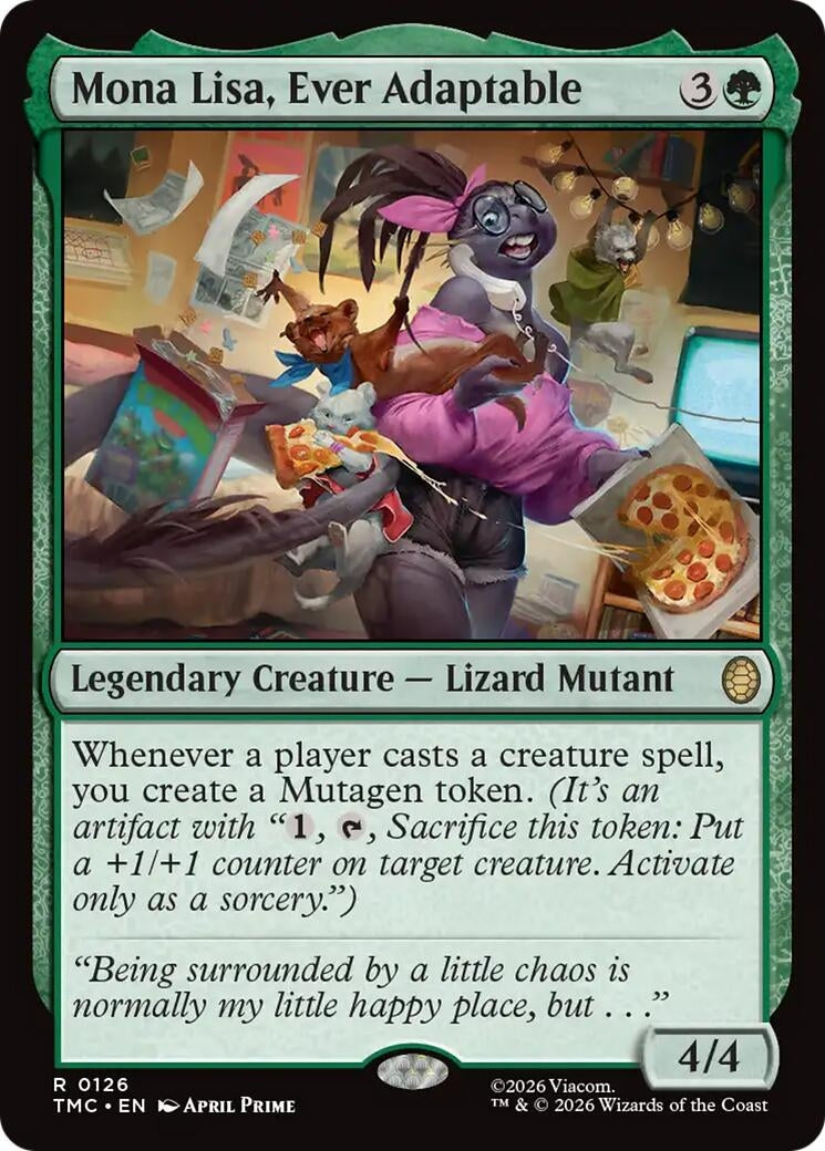 Image for Mona Lisa, Ever Adaptable (Teenage Mutant Ninja Turtles) (126) - Magic: The Gathering