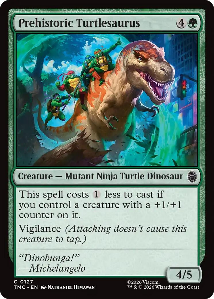 Image for Prehistoric Turtlesaurus (Teenage Mutant Ninja Turtles) (127) - Magic: The Gathering