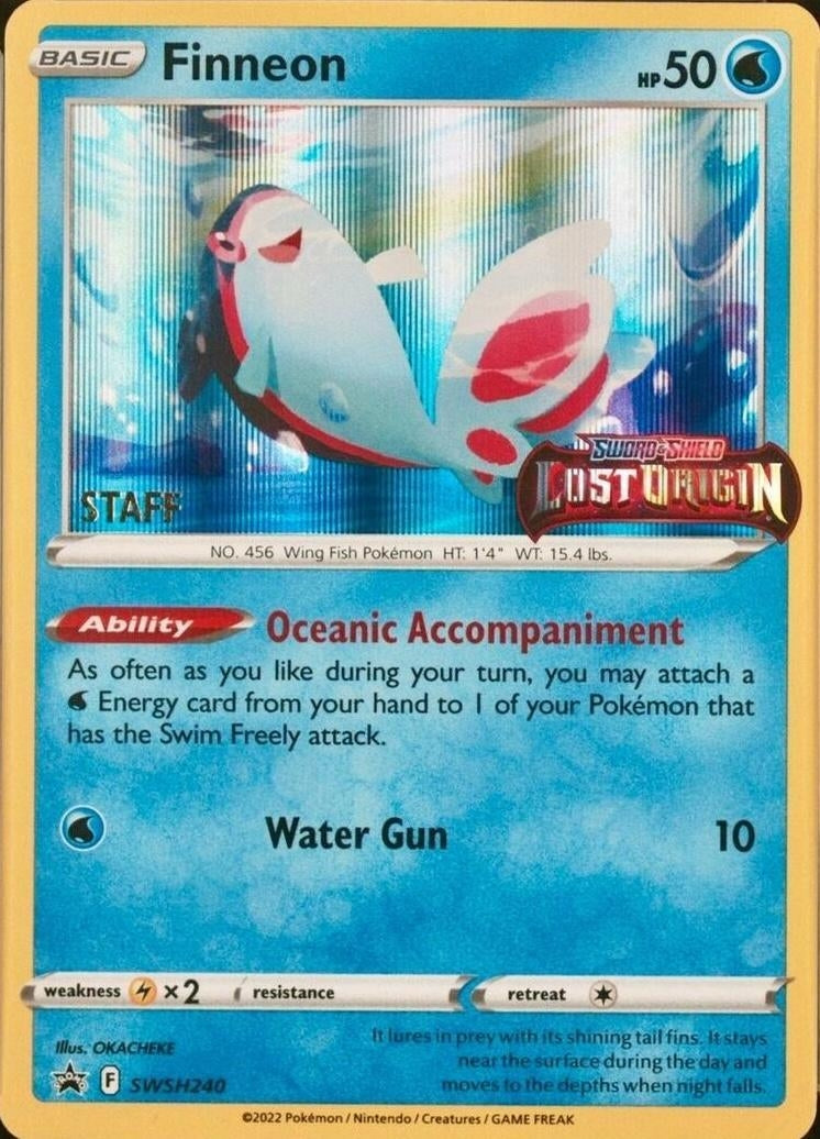 Image for Finneon - SWSH240 (Prerelease Staff) (SWSH: Sword & Shield Promo Cards) (SWSH240) - Pokemon