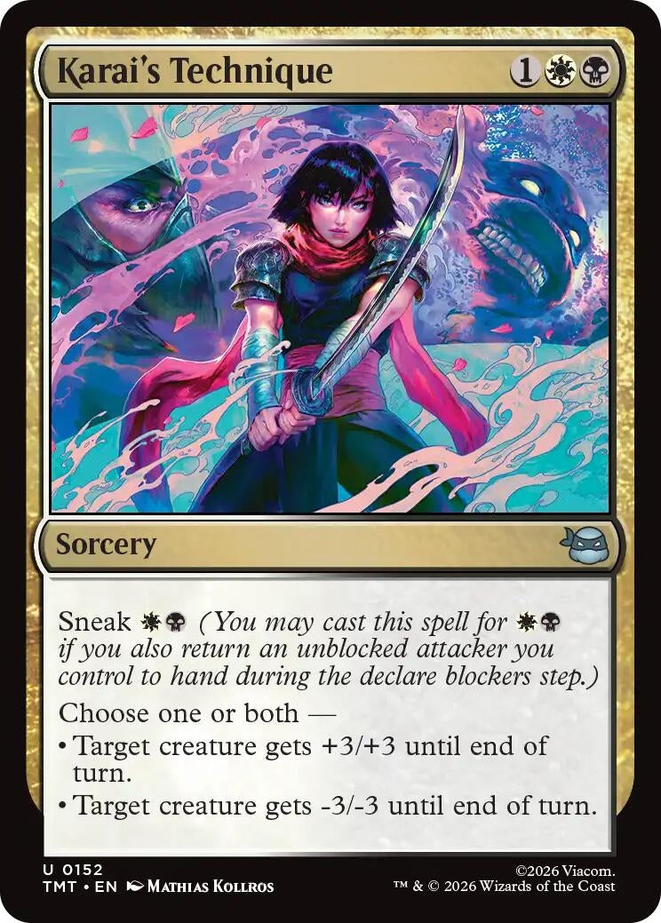 Image for Karai's Technique (Teenage Mutant Ninja Turtles) (152) - Magic: The Gathering