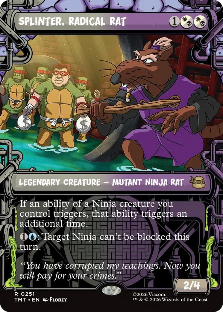 Image for Splinter, Radical Rat (Showcase) (Teenage Mutant Ninja Turtles) (251) - Magic: The Gathering