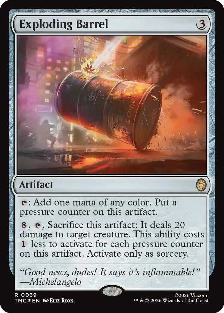 Exploding Barrel (Surge Foil) (Teenage Mutant Ninja Turtles) (39)