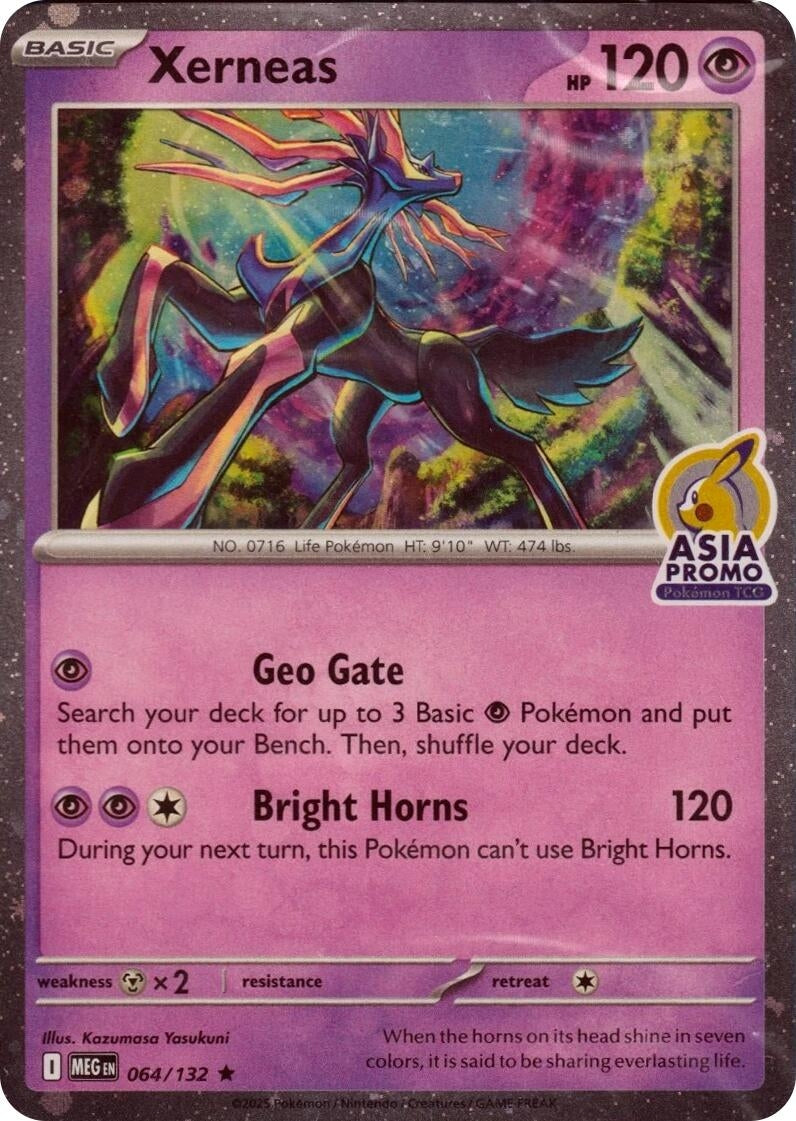 Image for Xerneas (Asia Promo) (Miscellaneous Cards & Products) (064/132) - Pokemon