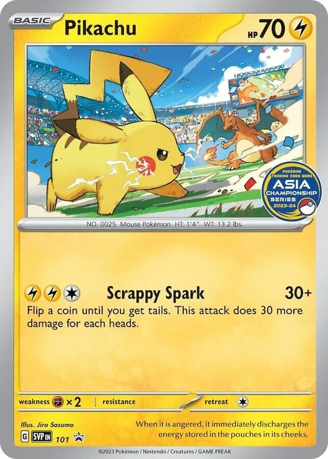 Image for Pikachu (Asia Championship Series 23-24) (SV: Scarlet & Violet Promo Cards) (101) - Pokemon