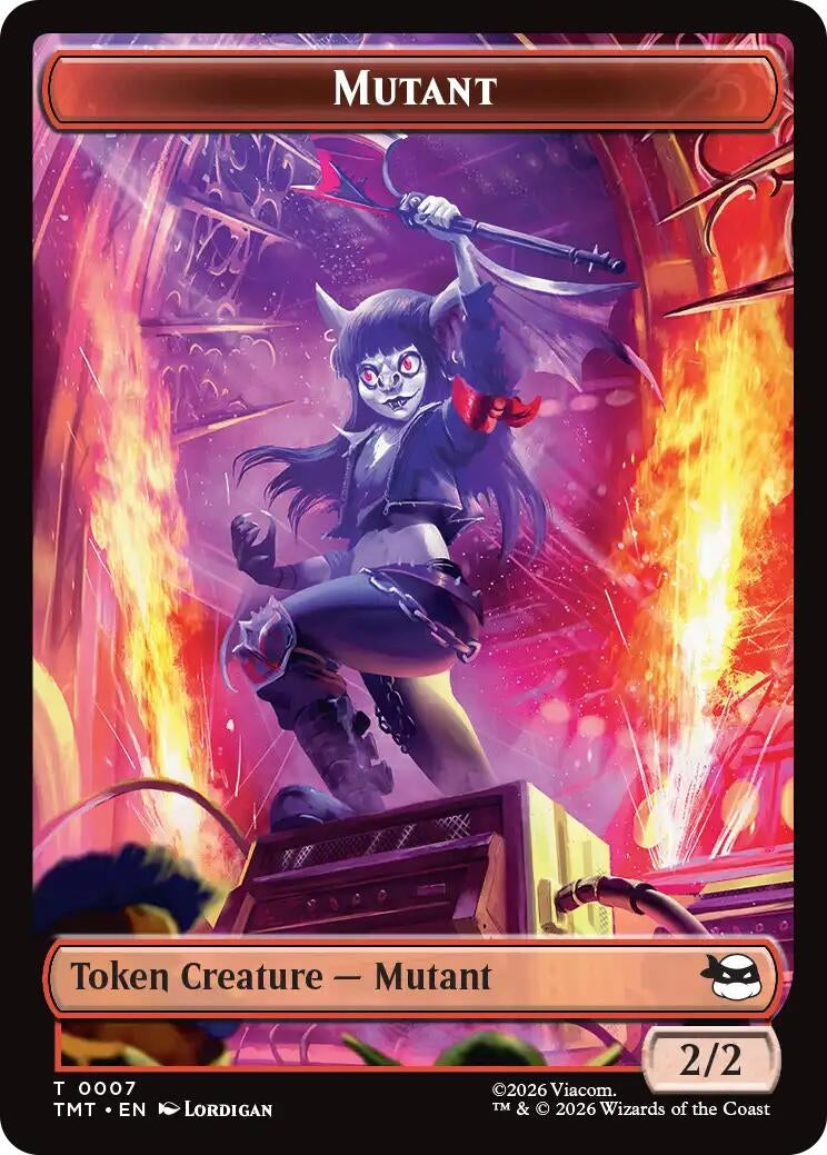 Mutant // Ninja Turtle Spirit Double-Sided Token (Teenage Mutant Ninja Turtles) (7 // 3)