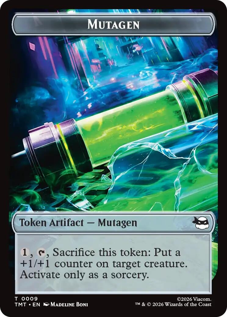 Mutagen // Food Double-Sided Token (Teenage Mutant Ninja Turtles) (9 // 8)