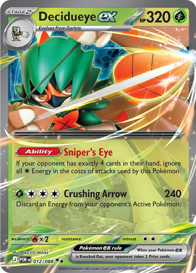 Decidueye ex (ME03: Perfect Order) (012/088)