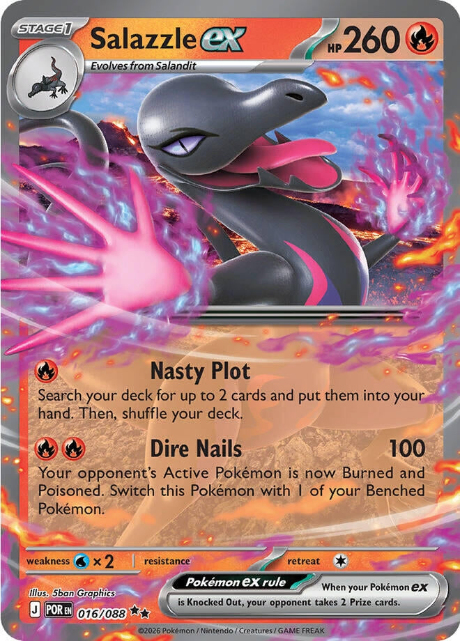Salazzle ex (ME03: Perfect Order) (016/088)