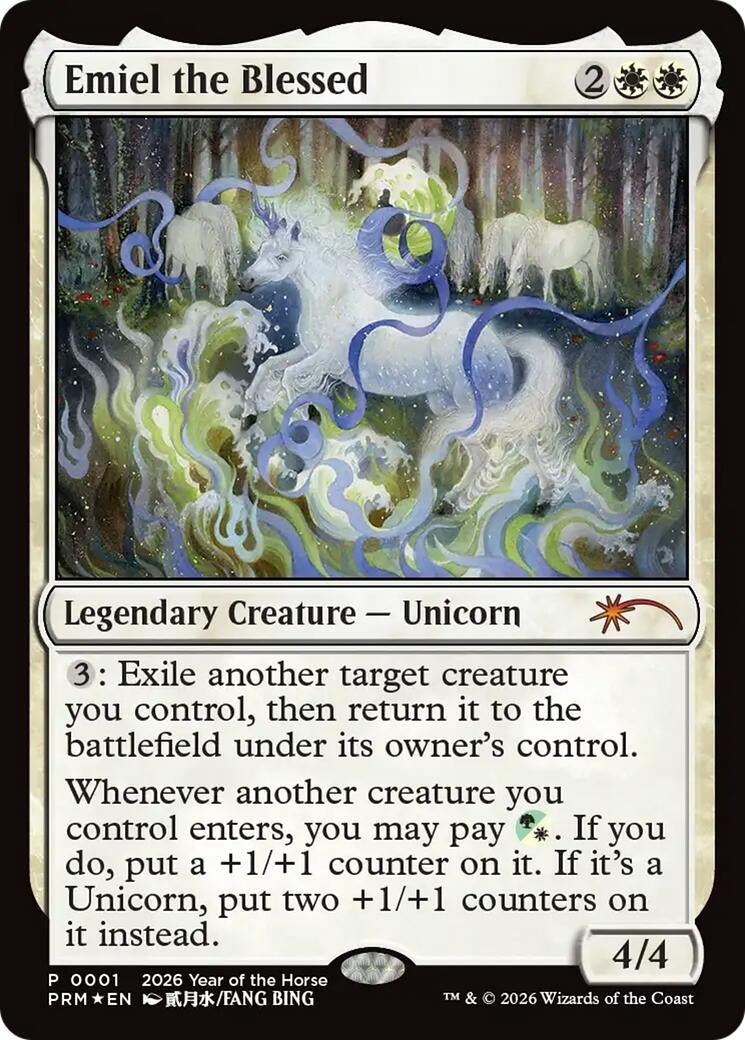 Image for Emiel the Blessed (Year of the Horse 2026) (Standard Showdown Promos) (1) (SSP) - Magic: The Gathering