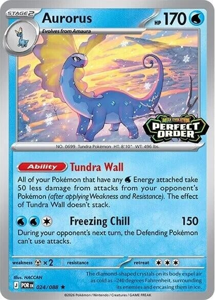 Image for Aurorus (Perfect Order Stamped) (Miscellaneous Cards & Products) (024/088) - Pokemon