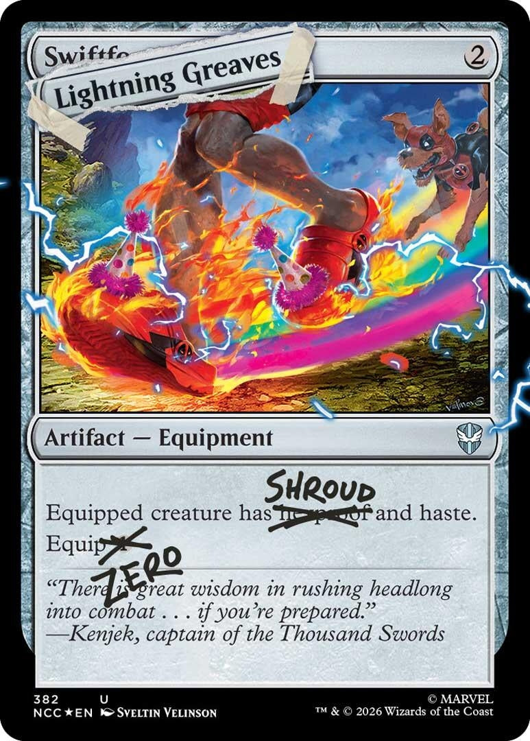 Image for Lightning Greaves (382) (Pool Party Foil) (Secret Lair Drop Series) (382) (SLD) - Magic: The Gathering