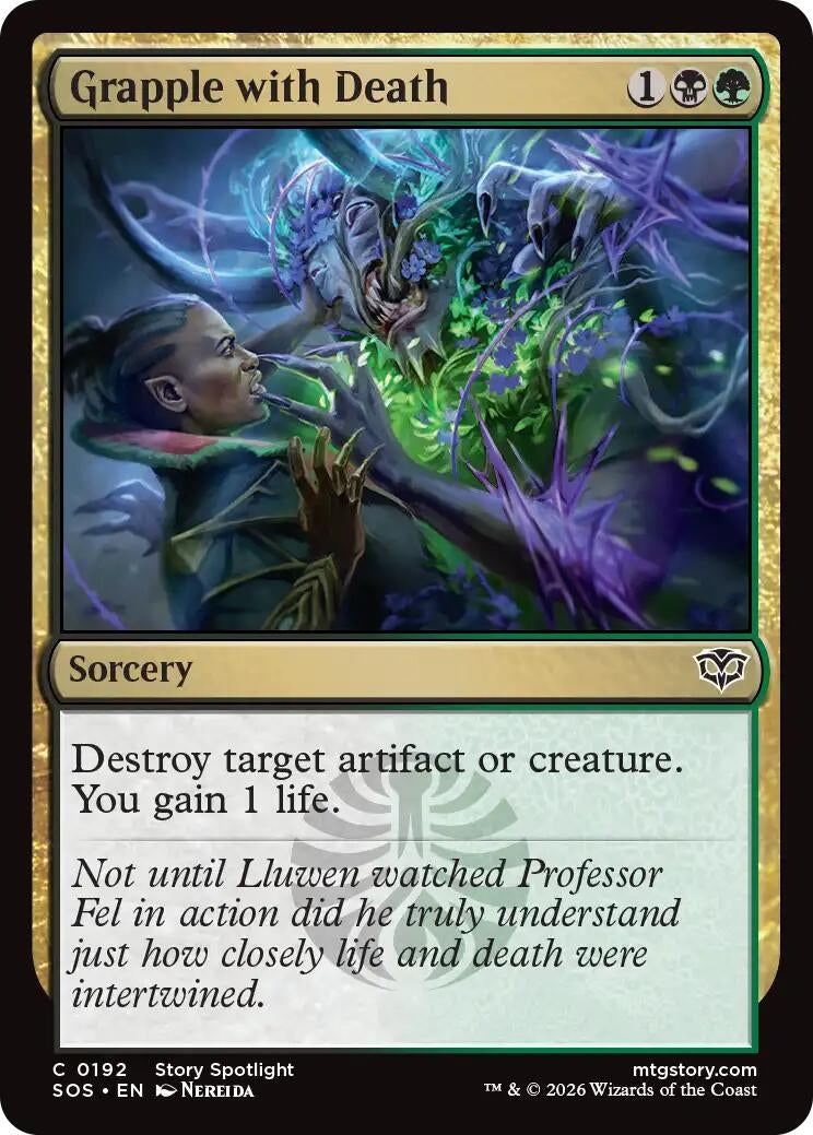 Image for Grapple with Death (Secrets of Strixhaven) (192) - Magic: The Gathering