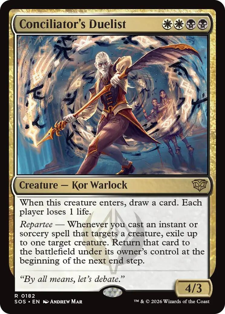Image for Conciliator's Duelist (Secrets of Strixhaven) (182) - Magic: The Gathering