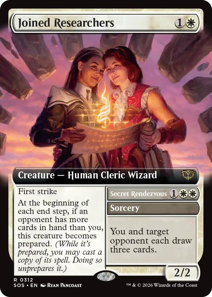 Image for Joined Researchers (Extended Art) (Secrets of Strixhaven) (312) - Magic: The Gathering