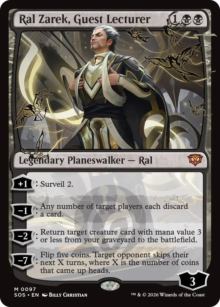 Image for Ral Zarek, Guest Lecturer (Secrets of Strixhaven) (97) - Magic: The Gathering