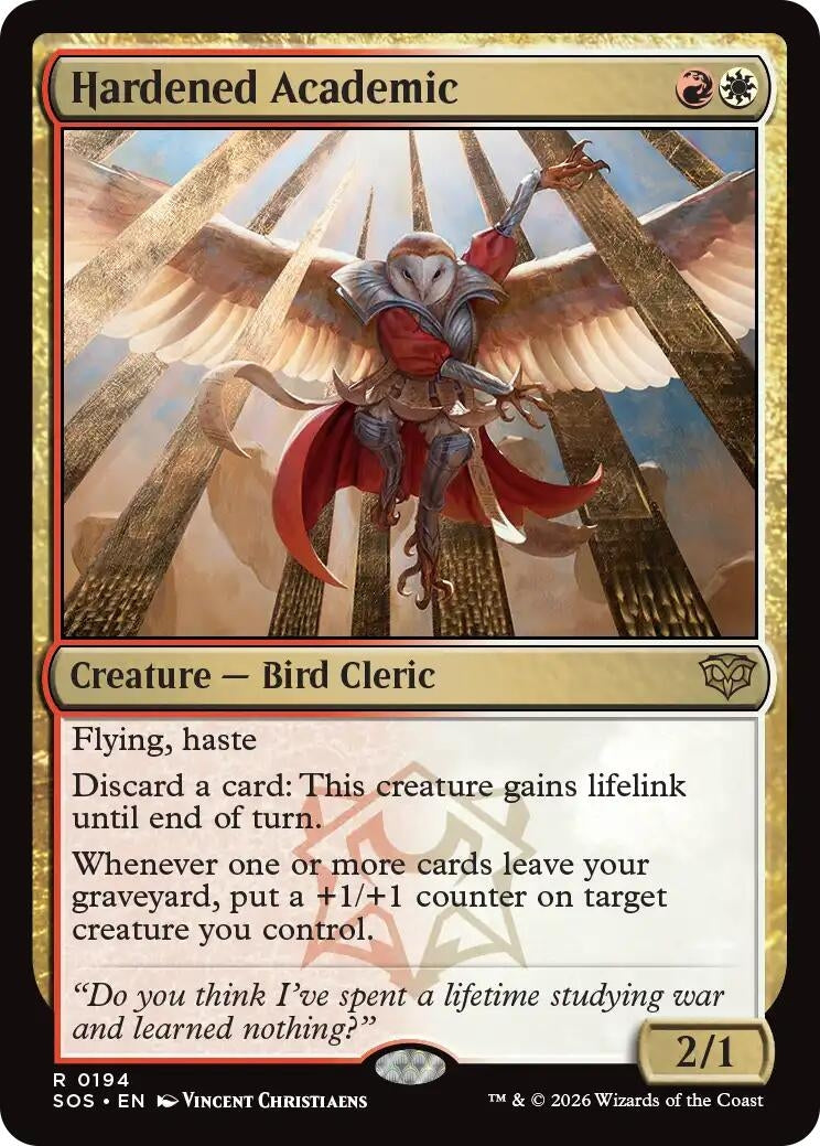 Image for Hardened Academic (Secrets of Strixhaven) (194) - Magic: The Gathering
