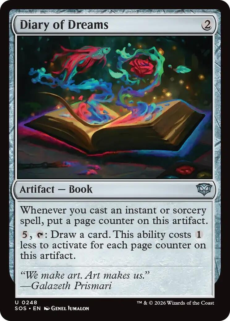 Image for Diary of Dreams (Secrets of Strixhaven) (248) - Magic: The Gathering