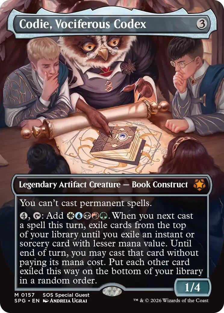 Codie, Vociferous Codex (Borderless) (Special Guests) (157)