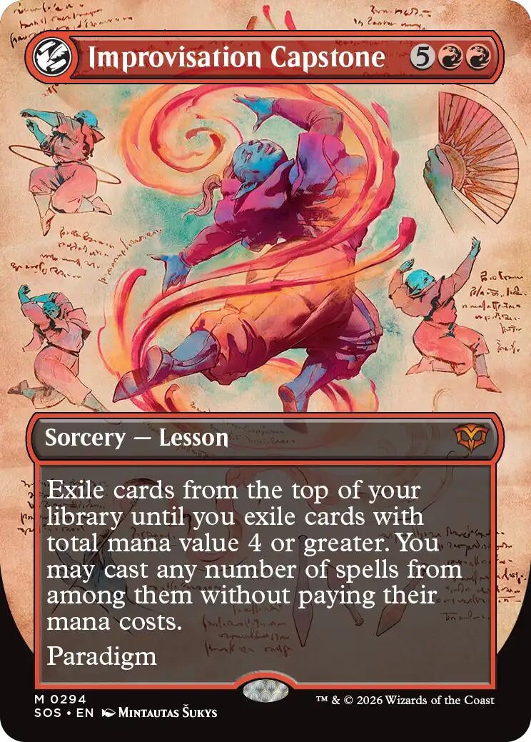 Image for Improvisation Capstone (Borderless) (Secrets of Strixhaven) (294) - Magic: The Gathering