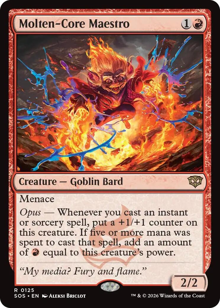 Image for Molten-Core Maestro (Secrets of Strixhaven) (125) - Magic: The Gathering