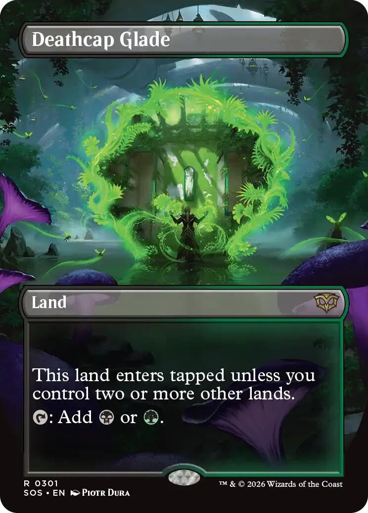 Deathcap Glade (Borderless) (Secrets of Strixhaven) (301)