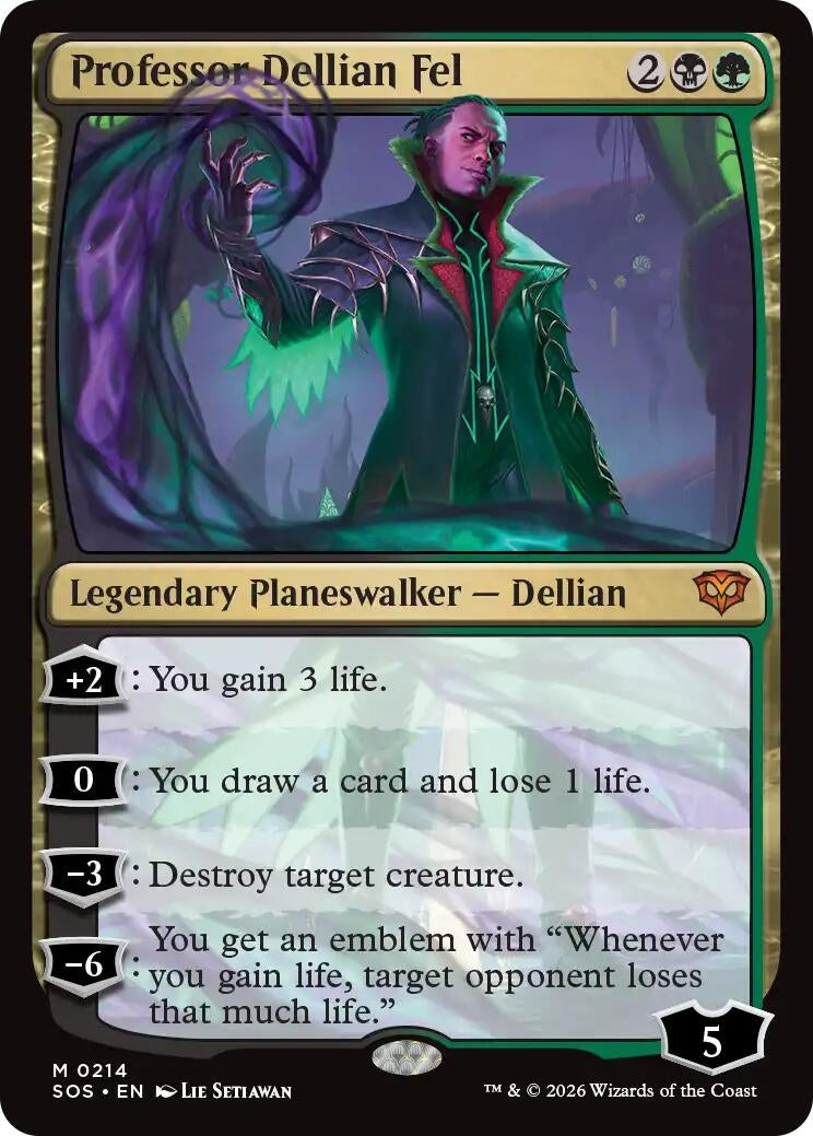 Image for Professor Dellian Fel (Secrets of Strixhaven) (214) - Magic: The Gathering